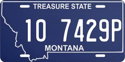 MT license plate 107429P