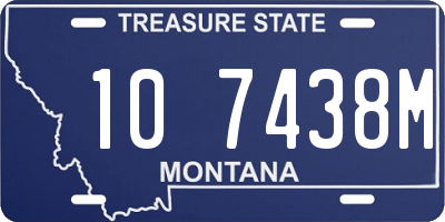 MT license plate 107438M