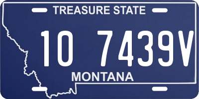 MT license plate 107439V