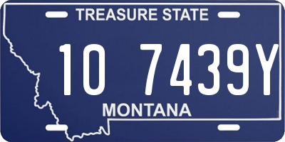 MT license plate 107439Y