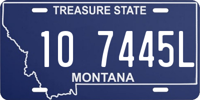 MT license plate 107445L