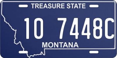 MT license plate 107448C