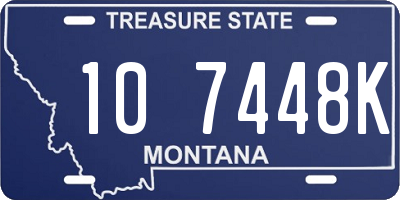 MT license plate 107448K