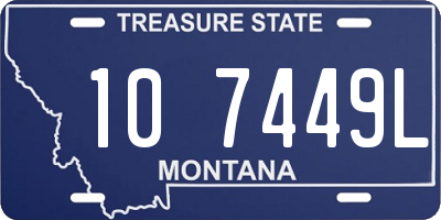 MT license plate 107449L