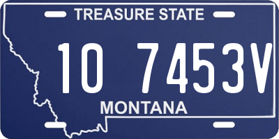 MT license plate 107453V