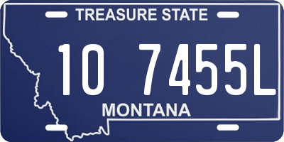 MT license plate 107455L
