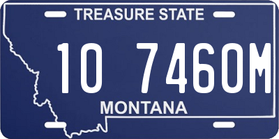 MT license plate 107460M