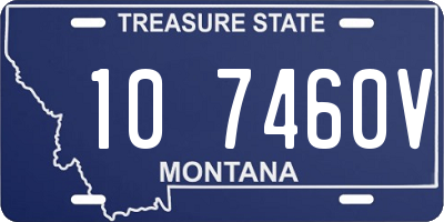 MT license plate 107460V