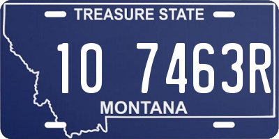 MT license plate 107463R