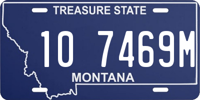 MT license plate 107469M