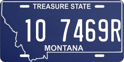 MT license plate 107469R