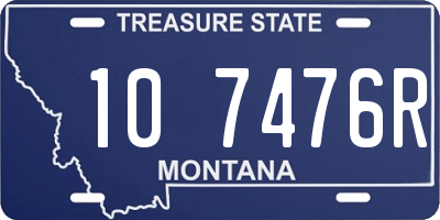MT license plate 107476R