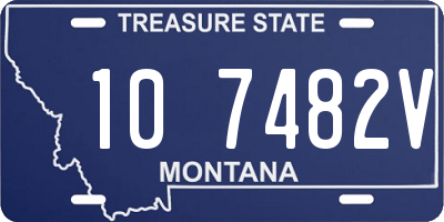 MT license plate 107482V
