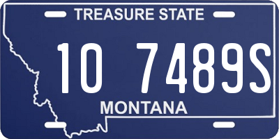 MT license plate 107489S