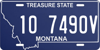 MT license plate 107490V