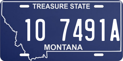 MT license plate 107491A