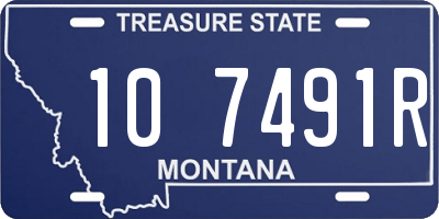 MT license plate 107491R
