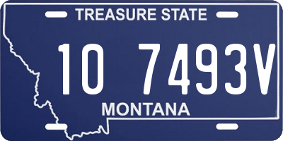 MT license plate 107493V