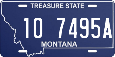 MT license plate 107495A