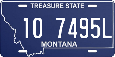MT license plate 107495L
