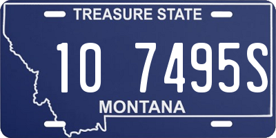 MT license plate 107495S