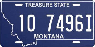 MT license plate 107496I