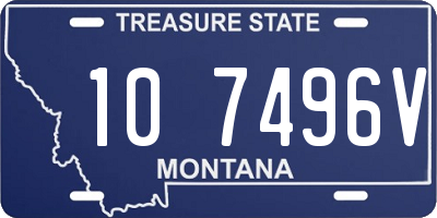 MT license plate 107496V