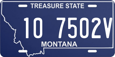 MT license plate 107502V