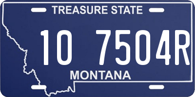 MT license plate 107504R