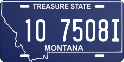 MT license plate 107508I