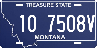 MT license plate 107508V