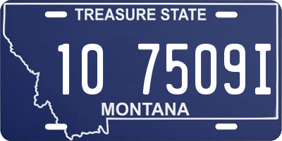 MT license plate 107509I