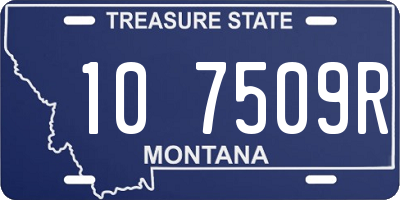 MT license plate 107509R