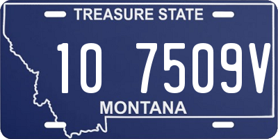 MT license plate 107509V