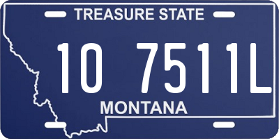 MT license plate 107511L