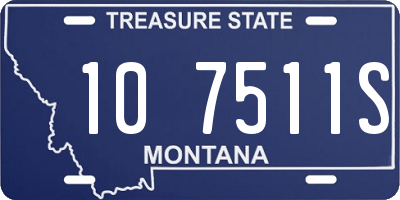 MT license plate 107511S