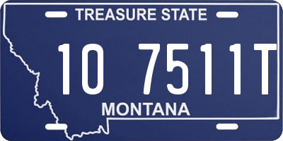 MT license plate 107511T