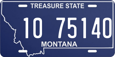 MT license plate 107514O