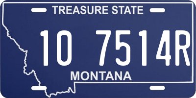 MT license plate 107514R