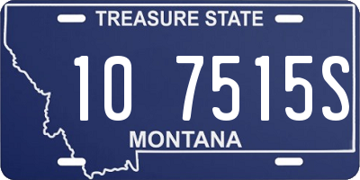 MT license plate 107515S