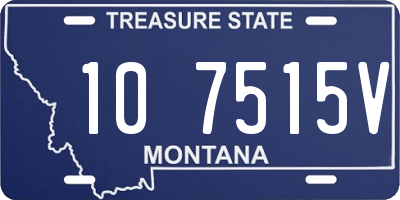 MT license plate 107515V