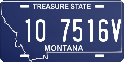 MT license plate 107516V