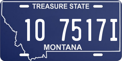 MT license plate 107517I