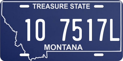 MT license plate 107517L