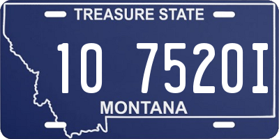 MT license plate 107520I