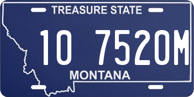 MT license plate 107520M