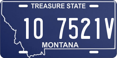 MT license plate 107521V