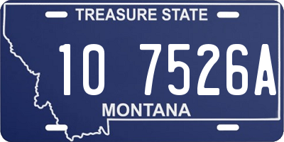 MT license plate 107526A