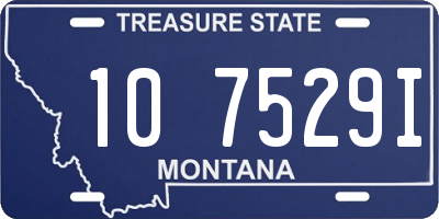 MT license plate 107529I