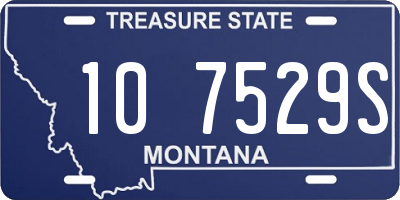 MT license plate 107529S